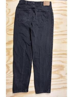 Eddie Bauer Vintage Men's34x32 Straight Fit Black Denim Jeans 100% Cotton